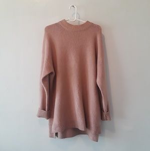 Dust pink oversize sweater